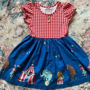 Eleanor Rose Circus Rhonda dress gingham 7-8